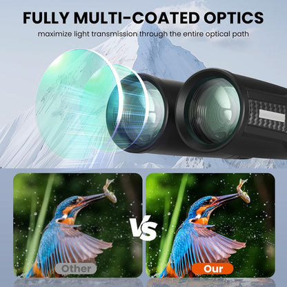 Premium ED Binoculars 10x42 for Adults - High Power HD Waterproof Binoculars for Bird Watching, Hunting & Travel