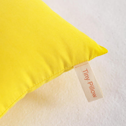 NTBAY Tiny Pillows, Down Alternative 7"x11" Microfiber Mini Pillows for Travel, Pets, Soft Machine Washable Small Pillow for Neck, Wrist, Lumbar and Knee, Yellow