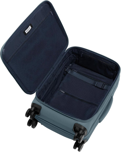 Away Softside Carry-On Suitcase, 22 Inch Lightweight, Expandable High-Strength Nylon Luggage With Spinner Wheels, Meets Requirements for Most Major Airlines, Coast Blue