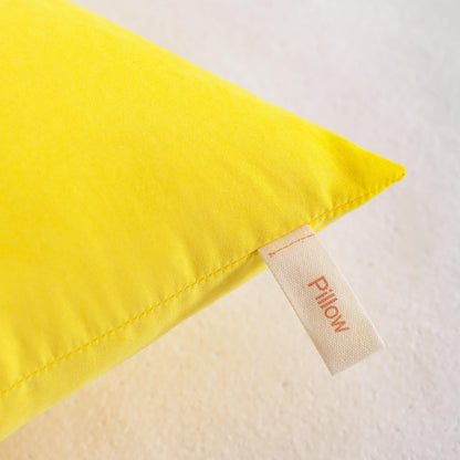 NTBAY Toddler Pillows, Down Alternative 13"x18" Pillows, Machine Washable - Soft and Breathable Travel Small Pillow for Sleeping, Ideal for Daycare, Crib, Cot, Yellow