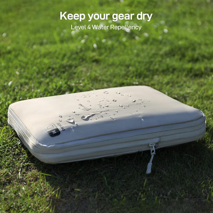 EPICKA 4 Set Ultra-Lightweight Compression Packing Cubes - Water Resistant Durable Travel Organizers Bags, Expandable Travel Accessories for Carry on, Luggage, Suitcase Backpack (Beige)
