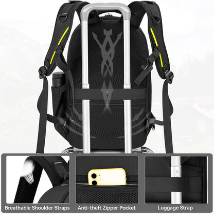 TORIBIO Camera Backpack, Hardshell DSLR Photography Camera Bag, Waterproof Hard Shell Camera Case with Tripod Holder & 15.6" Laptop Compartment Compatible with Canon/Nikon/Sony/DJI Mavic Drone