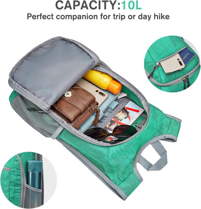 G4Free 10L/15L Hiking Backpack Lightweight Packable Hiking Daypack Small Travel Outdoor Foldable Shoulder Bag