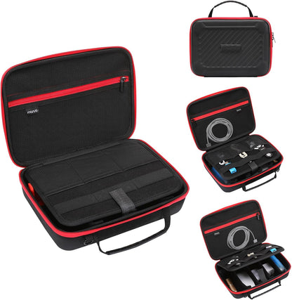 MOSISO Camera Case Compatible with GoPro Hero 13/12/11/10/9/8/7, Hard Travel Carrying Case Compatible with AKASO EK7000/V50/Brave 4/7 LE/8, EVA Case with Handle & Snap Hook for Action Camera, Black