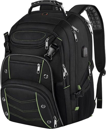 VECKUSON 18.4 Inch Laptop Backpack for Men and Women, 55L Extra Large Gaming Laptops Backpack with USB Charger Port, TSA Friendly Flight Approved and RFID Anti-Theft Pocket