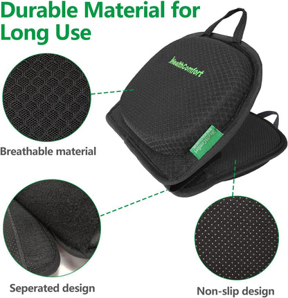 Small Travel Seat Cushion,Gel Memory Foam Seat Cushion,Supportive Butt Pillow,Portable and Foldable for Long Sitting Hours on Stadium Airplane Car Seat