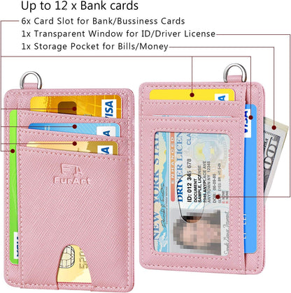 FurArt Slim Minimalist Wallet, Front Pocket Wallets, RFID Blocking, Credit Card Holder for Men & Women