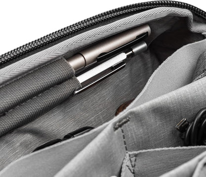 Peak Design Tech Pouch, Coyote, Electronics Organizer for Travel or Everyday Carry, Origami-Style Storage, Cable Pass-Through, Weatherproof, Gear Carry Bag for Men and Women