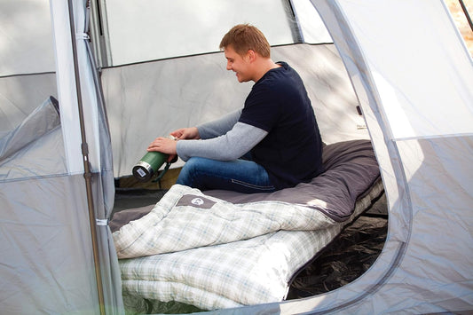 Coleman Heritage Big & Tall 10°F Flannel Sleeping Bag, XL Sleeping Bag Fits Adults up to 6ft 7in Tall, Machine Washable, Great for Camping, Hunting, Guests, & More