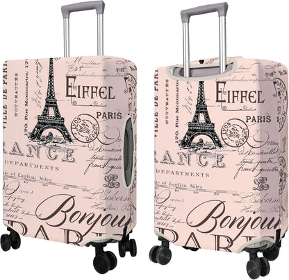 Travel Luggage Cover Suitcase Protector Fits 18-32 Inch Wheel Covers PatternedTravel Related Items Flower Luggage Protector Elastic L