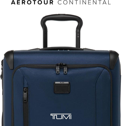 TUMI - Aerotour 4 Wheel Expandable Luggage - Men's and Women's Lightweight Business and Leisure Travel Suitcase - 21.75" Continental Expandable Carry-On, Navy