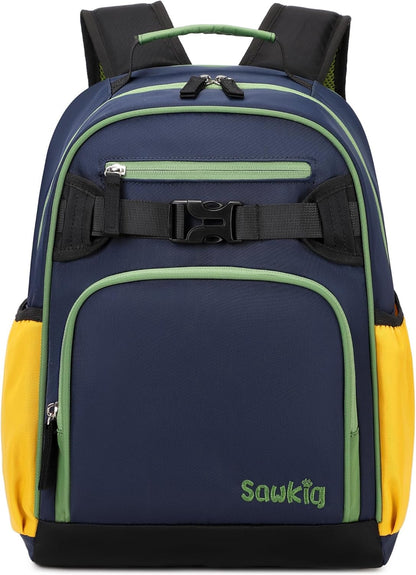 Lightweight Small Backpack for Kids Kindergarten Preschool Backpacks for Boys Ages 2-4-6 (Indigo)