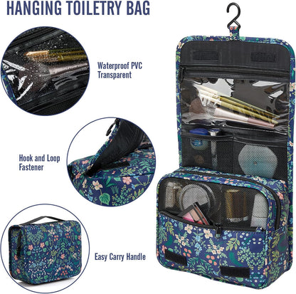 Veken 8 Set Packing Cubes for Travel Essentials, Suitcase Organizer Bags in 4 Sizes, Carry-On Luggage Accessories with Large Laundry & Hanging Toiletry Bag, Must-Have for Airplane, Road Trip & Camping