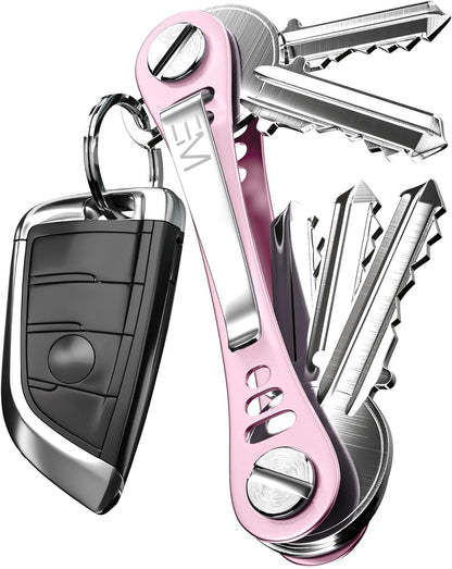 EM Premium Products Compact Key Holder - Pocket Key Organizer - 14 Keys Key Bar