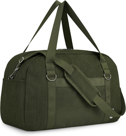 Narwey For Spirit Airlines Personal Item Bag 18x14x8, Small Duffle Bag for Travel Duffel for Traveling, Carry on Bag for Airplanes Underseat Overnight for Women and Men (Army Green)