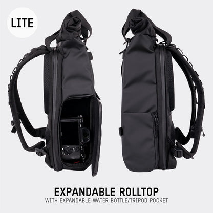 WANDRD PRVKE Lite: Weather-Resistant Travel & Camera Backpack with Laptop Sleeve, Quick Side Access, Clamshell Opening – Ideal Photography & Travel Bag