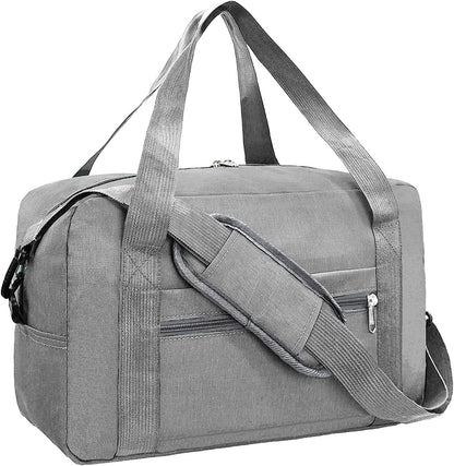 For Spirit Airlines Personal Item Bag 18x14x8 in Underseat Carry-on Luggage foldable Travel Duffle Bag for Airplanes(30L, Dark Grey)