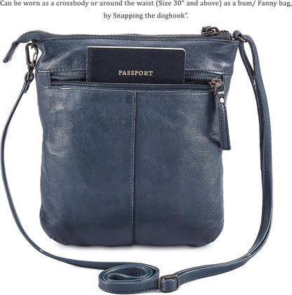 Crossbody Sling Bag for Women Small Real Leather Purse Vintage Travel Crossover Shoulder Bag Handmade