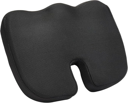 VEVOR Seat Cushion, Memory Foam Seat Chair Cushion for Pressure Relief, Soft & Breathable Wheelchair Seat Pad with Removable Cover for Travel, Office, Car, Airplane - Lightweight and Portable