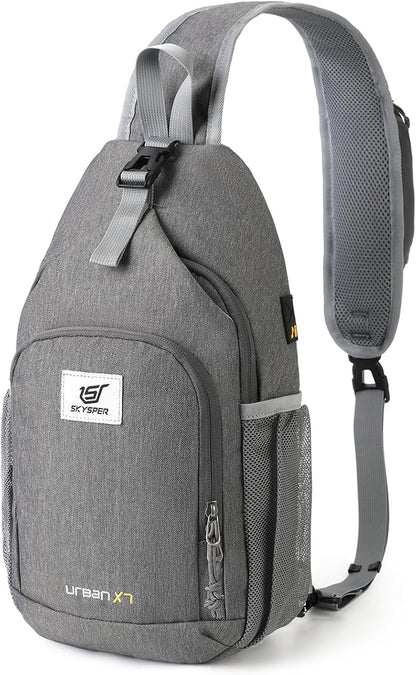 SKYSPER Sling Bag RFID Crossbody Sling Backpack Cross Body Shoulder Bag Travel Hiking Daypack for Women Men