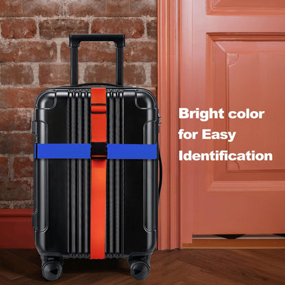 Luggage Straps for Suitcases TSA Approved Travel Belt 8 Pack by Chelmon (Mixed Colors)