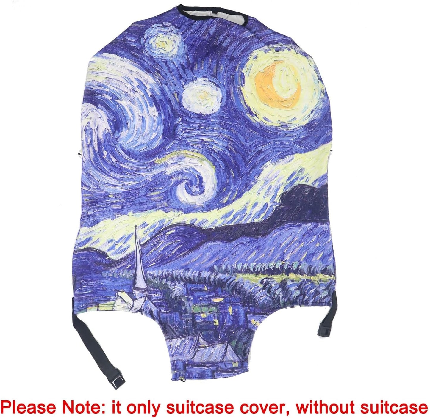 MosaiRudo Thicker Luggage Cover Elastic Suitcase Cover Protector Fits 18-32 Inch Suitcase Travel Accessories (Starry Sky, M)