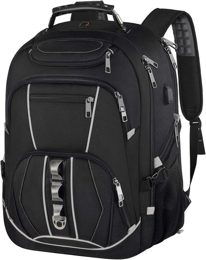 18.4 inch Gaming Laptop Backpacks with USB Charging Port, Big Capacity TSA Friendly RFID Anti Theft Pocket College Heavy Duty Computer Work bag for Men