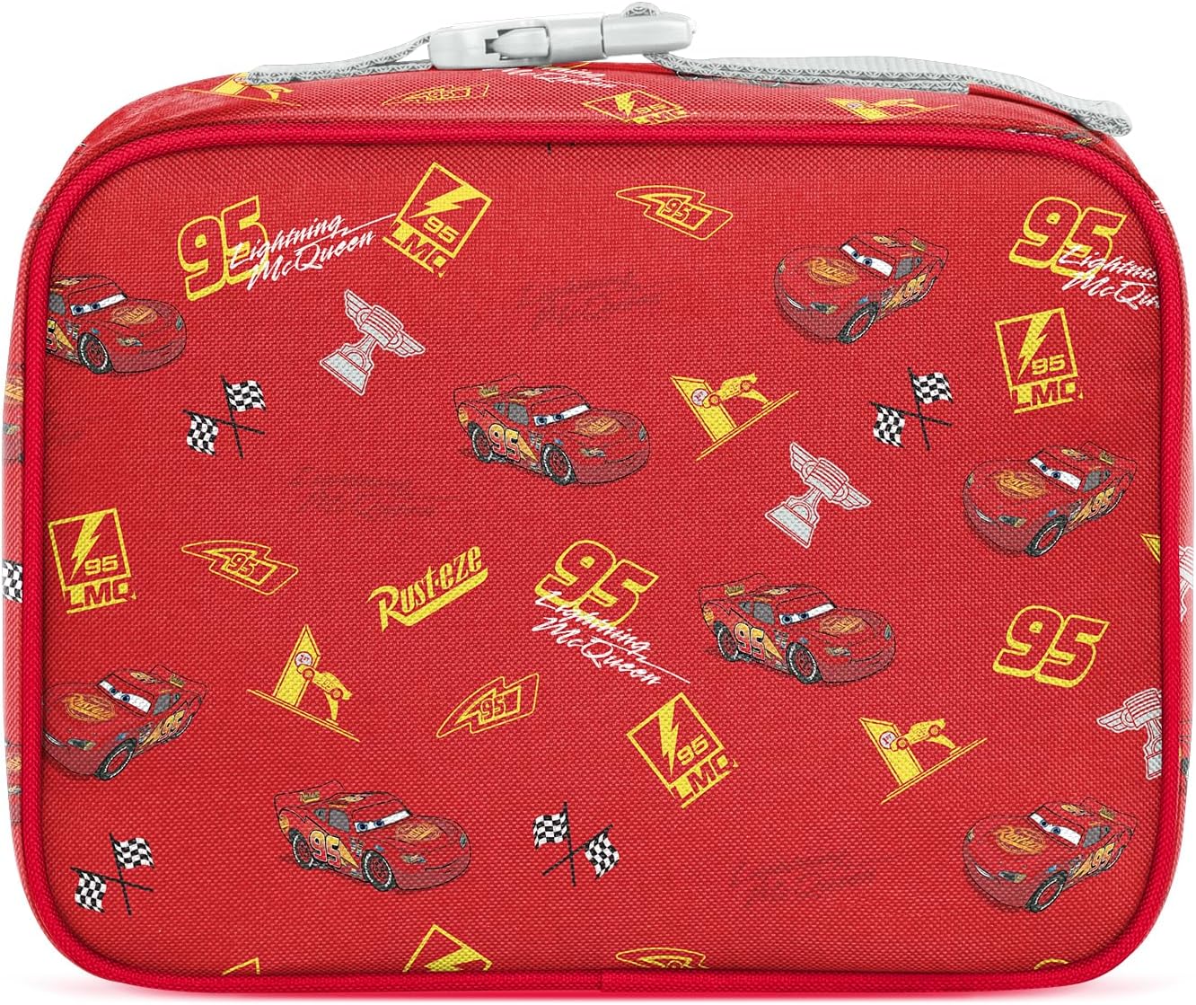 Simple Modern Disney Kids Lunch Box for School | Reusable Insulated Lunch Bag for Toddler, Girl, and Boy | Meal Containers with Exterior & Interior Pockets | Hadley Collection | Cars Lightning Speed