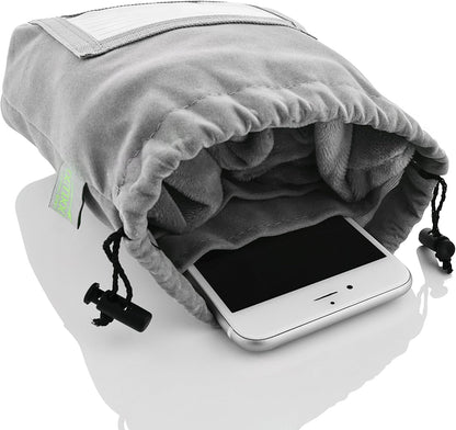 Inflatable Travel Neck Pillow: Extra-Soft, Cushion. for Airplanes, Trains, Cars, Portable Travel Accessory-with Carrying Pouch for Cell Phone and Passport Etc. (Grey 2 Pack)