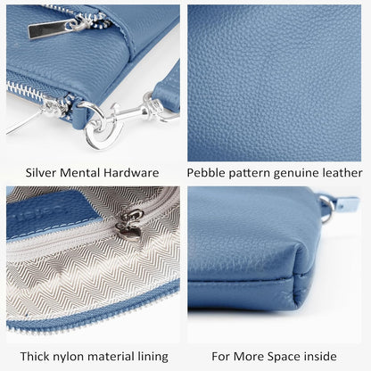 befen Genuine Leather Small Crossbody Purses for Women Travel Cross Body Bags Lightweight with Adjustable Shoulder Strap