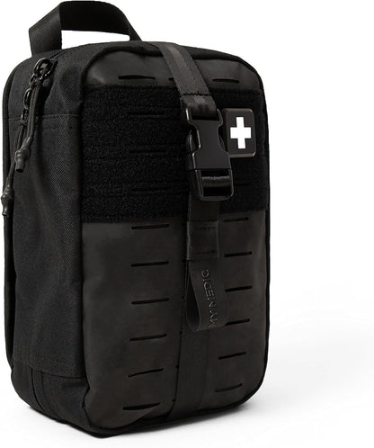 MY MEDIC MyFAK PRO Ifak First Aid Kit - 140 Life Saving Trauma and Medical Items - HSA FSA Survival Kit for Camping or Your Car - Black