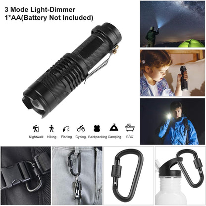 Survival Gear Kits Outdoor Survival Gear Tool for Trip,with Fire Starter, Whistle, Wood Cutter, Tactical Pen for Camping, Hiking, Climbing for Wilderness/Trip/Cars/Hiking/Camping