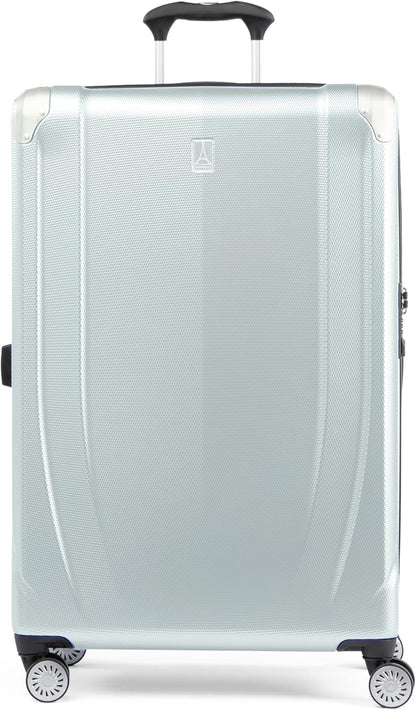 Travelpro Pathways 3 Hardside Expandable Luggage, 8 Spinner Wheels, Lightweight Hard Shell Suitcase, Cloud Grey, Checked Large 28 Inch