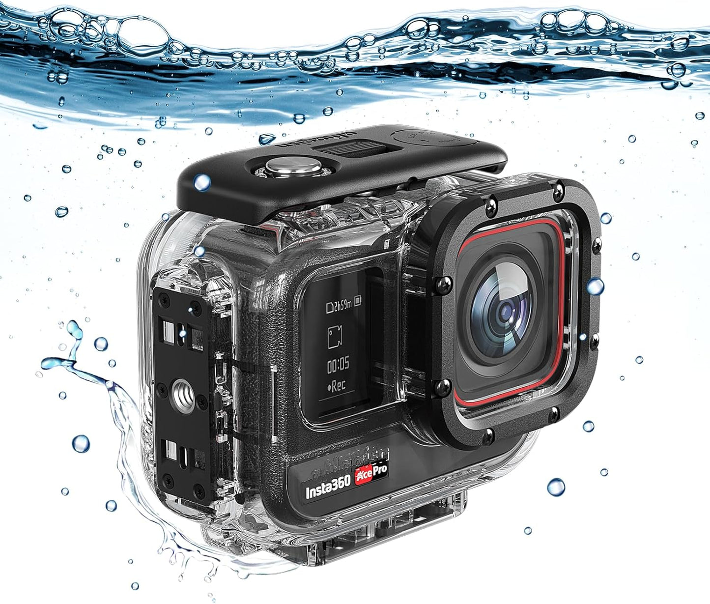 Underwater Dive Case for Insta360 Ace Pro/Ace, 60M/196FT Waterproof Case, Protective Diving Water Housing Cover Shell for Insta360 Ace Pro Action Camera, for Insta360 Ace Pro Accessories