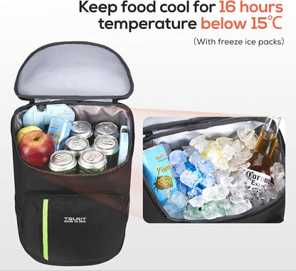 TOURIT Cooler Backpack 30 Cans Lightweight Insulated Backpack Cooler Leak-Proof for Men and Women