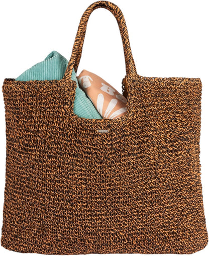 Roxy Women's Beach Tote Bag | Travel | Vacation | Straw | Lightweight | Breathable