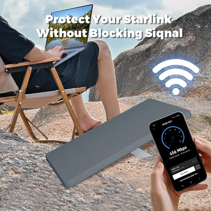 Starlink Mini Protective Cover Case, Starlink Mini Accessories Silicone Protective Case for Starlink Mini Dish Grey