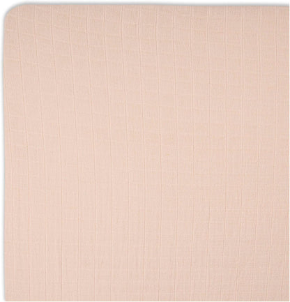 Crane Baby Cotton Sateen Fitted Sheet, 28x52'', Desert Rose, Pink Crib Sheets for Girls, Soft Cotton Crib Sheets for Girls, Nursery Decor for Girl Nursery, Elastic Pockets