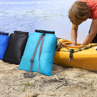 Shappy Waterproof Dry Bag Set 6 Sizes Lightweight Sacks and Long Adjustable Shoulder Strap Outdoor Water Proof Keep Gear Dry Bag Stuff Sacks for Backpacking, Boating, Hiking, Camping