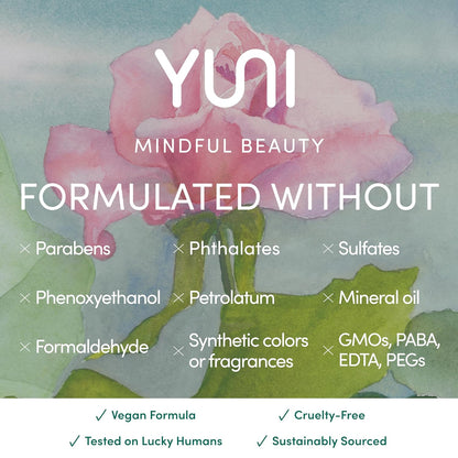 YUNI Beauty Large Body Wipes (Rose Cucumber, 12 Count) Soft Moist Showerless Wipe, Cleanse & Deodorize Waterless Travel Body Cleanser, Biodegradable Individually Wrapped Body Wipe for Camping or Gym