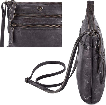 Crossbody Sling Bag for Women Small Real Leather Purse Vintage Travel Crossover Shoulder Bag Handmade