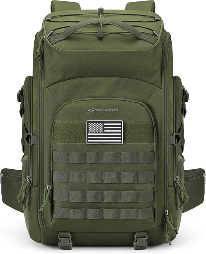 Maelstrom Tactical Backpack for Men, 40L Military Backpack,Water Resistant Assault Pack for Women, 3-Day Bug Out Bag for Hiking, Camping, Gym with Molle System-Army Green