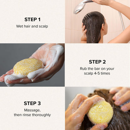 Maka Nature Low-Carbon Shampoo Bar | Korean K-Beauty Haircare with Natural Ingredients for Scalp & Hair Types | Vegan, Eco-Friendly, pH balanced, 3.35oz (Lavender)