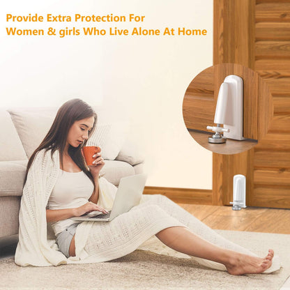 Portable Door Jammer for Travel - Door Stoppers Security Anti Theft,Apartment Hotel Room Protection - Door Lock Stopper Security Device for Women/Homeowner/Children/Tourist Safety