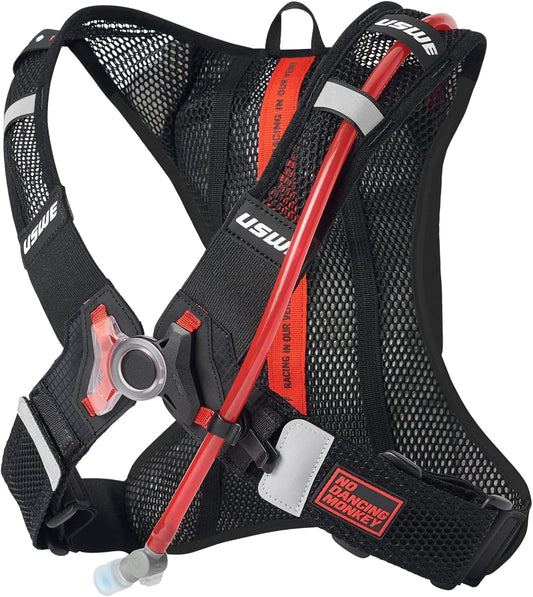 USWE Race 2.0, Ultra Lightweight Hydration Backpack with 2.0L / 70oz Water Bladder, Leak Proof Pack for Gravel, MTB, Running, Hiking, Cycling, Camping, Biking for Men,Women