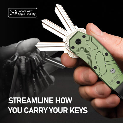 Zeeker Air Keychain, Key Organizer Works with Apple Find My, Built-in airtag chips, Holds 2-6 Keys, Car Key Chains with GPS Tracker, Key Finder, Minimalist Key Holder for Men and Women, (iOS Only)