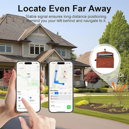 Wallet Tracker Card for Find My (iOS Only), Slim Wallet Finder, Smart Bluetooth Tracker Tag, Tracking Device Item Locator for Wallets Kids Keys Luggage Passport Backpacks Laptop and More
