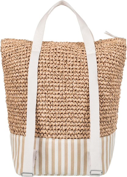 Roxy Women's Beach Tote Bag | Travel | Vacation | Straw | Lightweight | Breathable