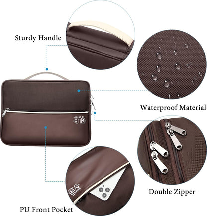 SELLYFELLY Electronics Travel Organizer, Double Layer Cable Organizer Bag Watreproof Electronics Accessories Storage Bag for Cord, Charger, Phone, Power Bank, Kindle, Hard Drive