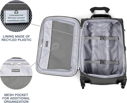 Travelpro Maxlite 5 Softside Expandable Carry-On Luggage with Spinner Wheels, Lightweight, 21-Inch — Shadow Grey